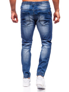 Pantaloni jogger in jeans da uomo blu Bolf MP0115BS