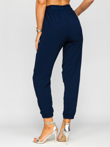 Pantaloni jogger in tessuto da donna blu Bolf W5076