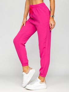 Pantaloni jogger in tessuto da donna rosa Bolf W7322