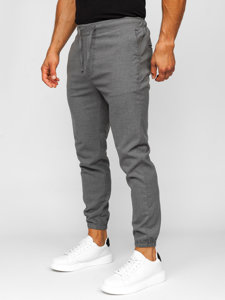 Pantaloni jogger in tessuto da uomo grafite Bolf 0065