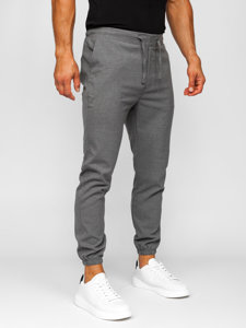 Pantaloni jogger in tessuto da uomo grafite Bolf 0065