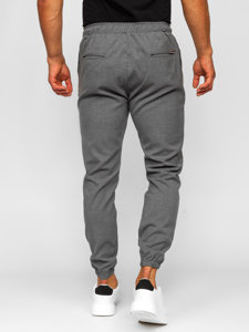 Pantaloni jogger in tessuto da uomo grafite Bolf 0065