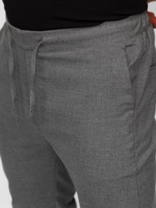 Pantaloni jogger in tessuto da uomo grafite Bolf 0065