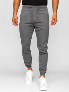 Pantaloni jogger in tessuto da uomo grafite Bolf 0065