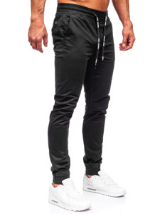 Pantaloni jogger in tessuto da uomo neri Bolf KA6078