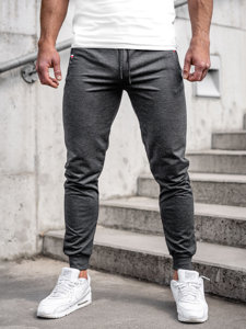 Pantaloni jogger in tuta da uomo grafite Bolf JX5001A