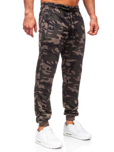 Pantaloni jogger mimetici di tuta da uomo khaki Bolf JX6185