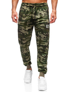 Pantaloni jogger mimetici di tuta da uomo verdi Bolf JX6186