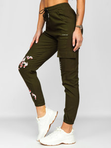 Pantaloni jogger tipo baggy da donna khaki Bolf AF5120ND