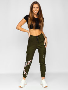 Pantaloni jogger tipo baggy da donna khaki Bolf AF5120ND