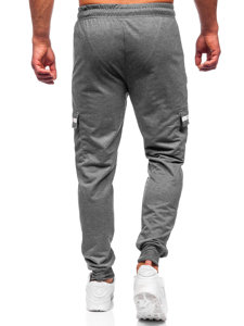 Pantaloni jogger tipo cargo da uomo antracite Bolf JX5063