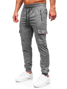 Pantaloni jogger tipo cargo da uomo antracite Bolf JX5065