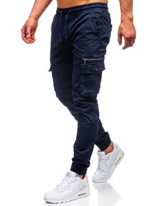 Pantaloni jogger tipo cargo da uomo blu Bolf CT6702S0