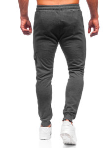 Pantaloni jogger tipo cargo da uomo grafite Bolf HW2173