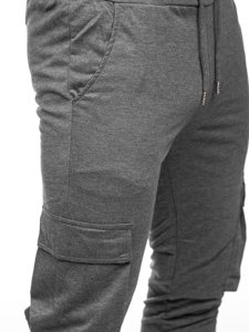 Pantaloni jogger tipo cargo da uomo grafite Bolf HW2357