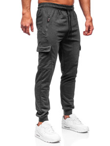 Pantaloni jogger tipo cargo da uomo grafite Bolf JX5061