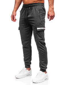 Pantaloni jogger tipo cargo da uomo grafite Bolf JX5063