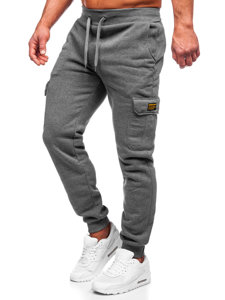 Pantaloni jogger tipo cargo da uomo grafite Bolf JX8709