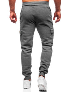 Pantaloni jogger tipo cargo da uomo grafite Bolf JX8709