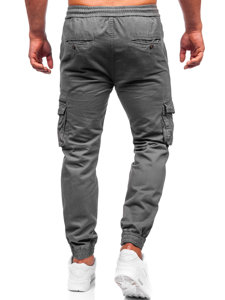 Pantaloni jogger tipo cargo da uomo grafite Bolf MP0181G