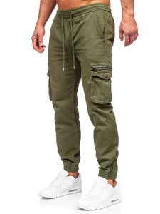 Pantaloni jogger tipo cargo da uomo khaki Bolf MP0181MV