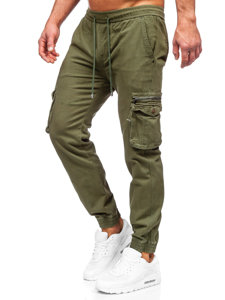 Pantaloni jogger tipo cargo da uomo khaki Bolf MP0181MV