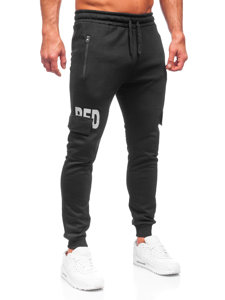 Pantaloni jogger tipo cargo da uomo neri Bolf HW2176