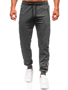 Pantaloni joggers da tuta da uomo grafite Bolf JX6156