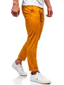 Pantaloni tipo chino da uomo arancioni Bolf 1146