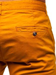 Pantaloni tipo chino da uomo arancioni Bolf 1146