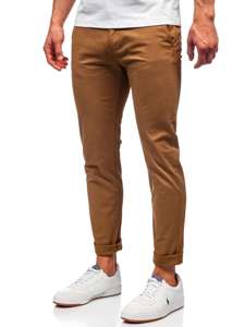 Pantaloni tipo chino da uomo cammello Bolf 1146