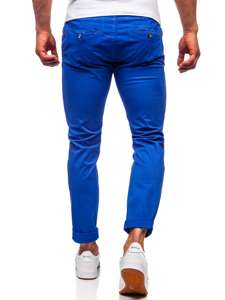 Pantaloni tipo chino da uomo cobalto Bolf 1146