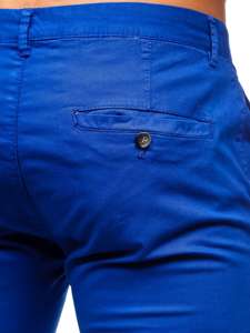 Pantaloni tipo chino da uomo cobalto Bolf 1146