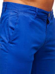 Pantaloni tipo chino da uomo cobalto Bolf 1146