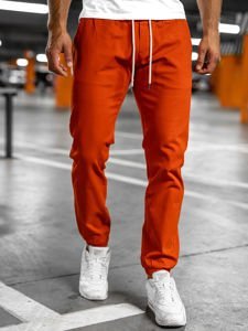 Pantaloni tipo jogger da uomo arancione scuri Bolf 1145