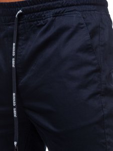 Pantaloni tipo jogger da uomo blu Bolf KA951