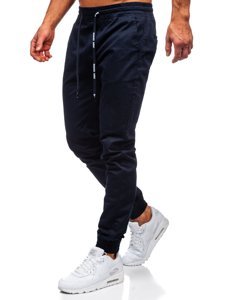 Pantaloni tipo jogger da uomo blu Bolf KA951