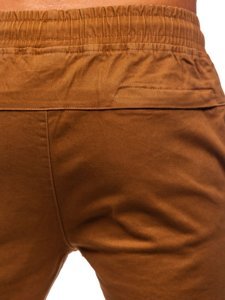 Pantaloni tipo jogger da uomo cammello Bolf B11119