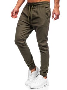 Pantaloni tipo jogger da uomo khaki Bolf 707