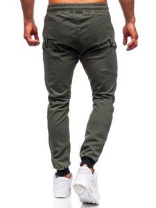 Pantaloni tipo jogger da uomo verdi Bolf B11103