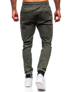 Pantaloni tipo jogger da uomo verdi Bolf B11119