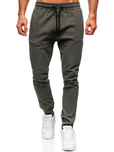 Pantaloni tipo jogger da uomo verdi Bolf B11119