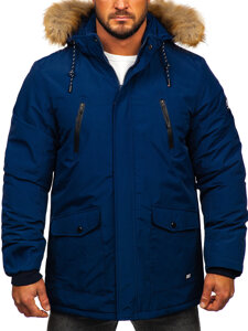 Parka invernale alaska da uomo blu Bolf WX032C