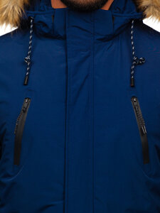 Parka invernale alaska da uomo blu Bolf WX032C