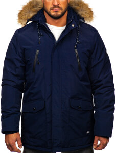 Parka invernale alaska da uomo blu'inchiostro Bolf WX032D