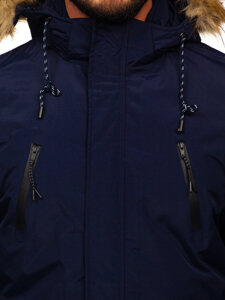 Parka invernale alaska da uomo blu'inchiostro Bolf WX032D