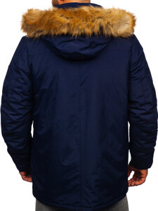 Parka invernale alaska da uomo blu'inchiostro Bolf WX032D