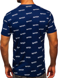 T-shirt con stampa da uomo blu Bolf 14950