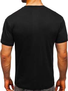 T-shirt con stampa da uomo nera Bolf 1171