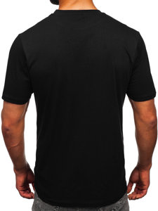 T-shirt con stampa da uomo nera Bolf 14207